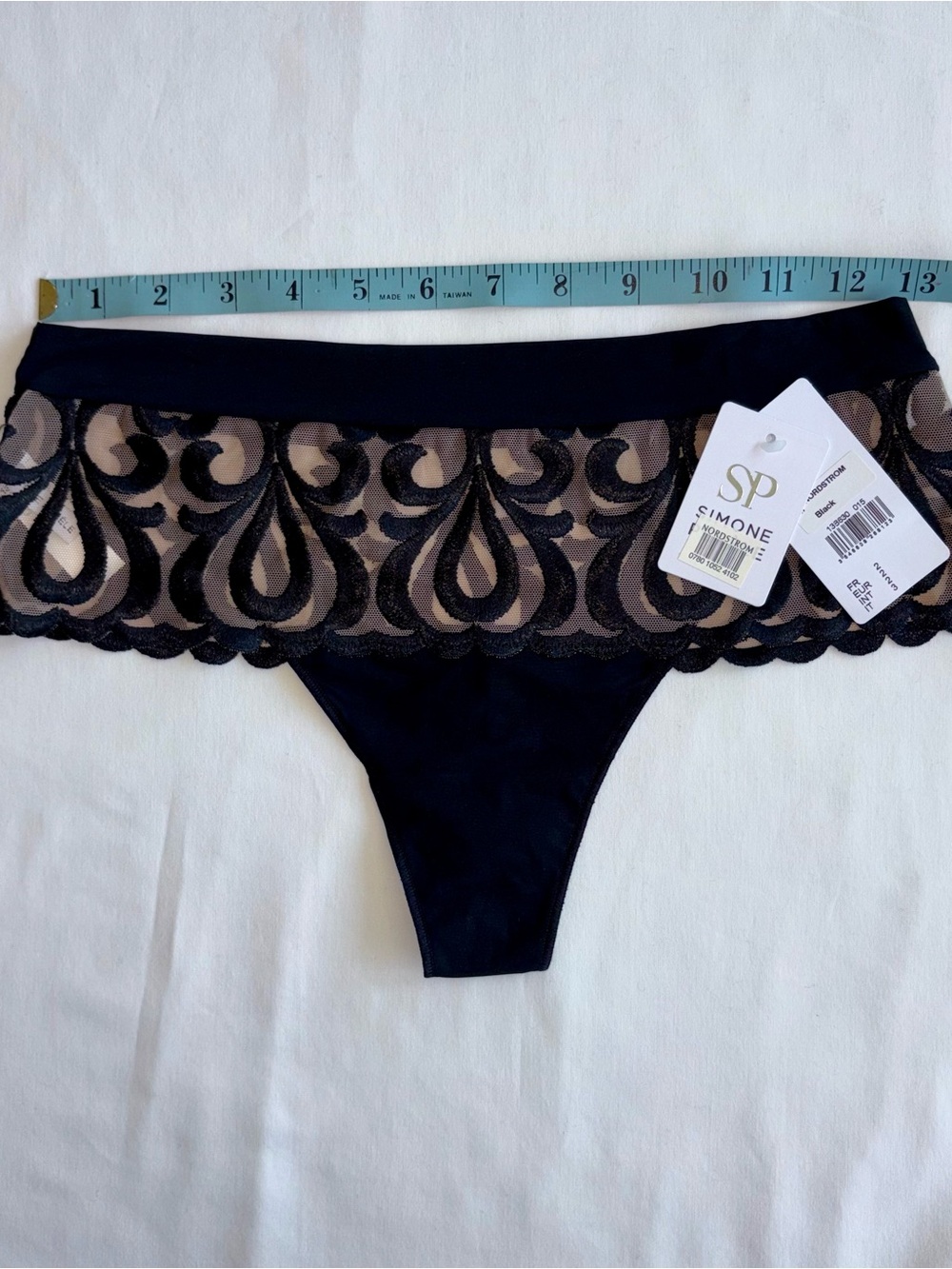Simone Perele Boy Short / Tanga, Black/Nude, size “2” EUR/ = size 8/10 Med, NWT